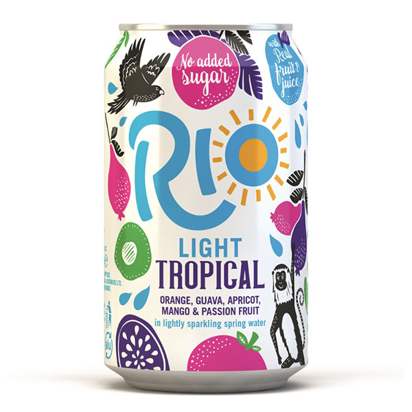 LIGHT RIO TROPICAL CANS (GB) 24x330ml