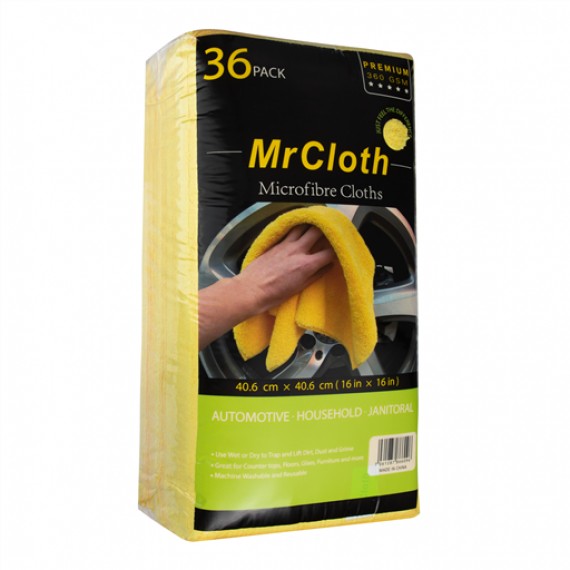 MR. CLOTH MICROFIBRE TOWELS 40X40CM 1 X 36PCS