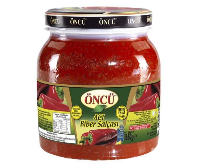 ONCU PEPPER PASTE HOT 1.650KG