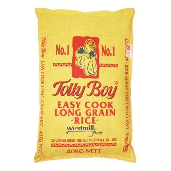 TOLLY BOY EASY COOK RICE 1 X 40KG