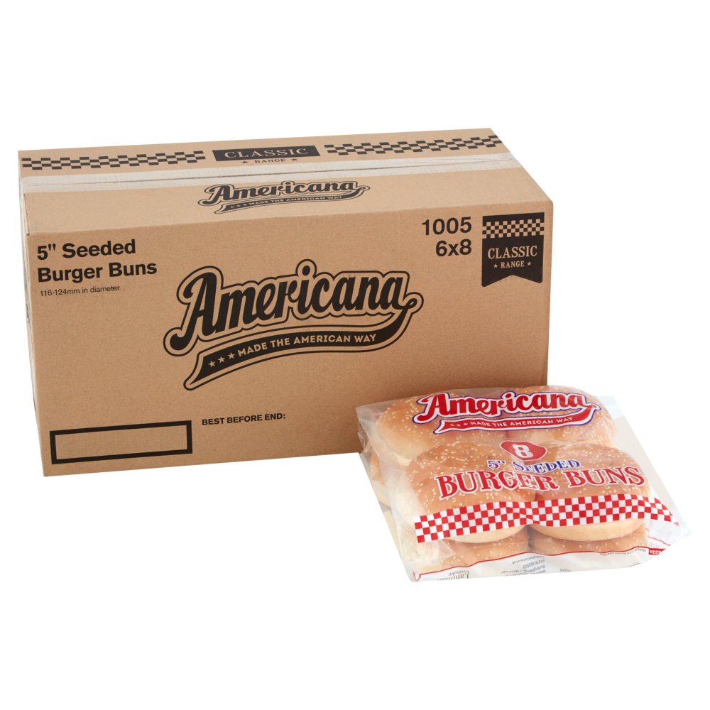 American 5′” Seeded Bun AR5 48x89g