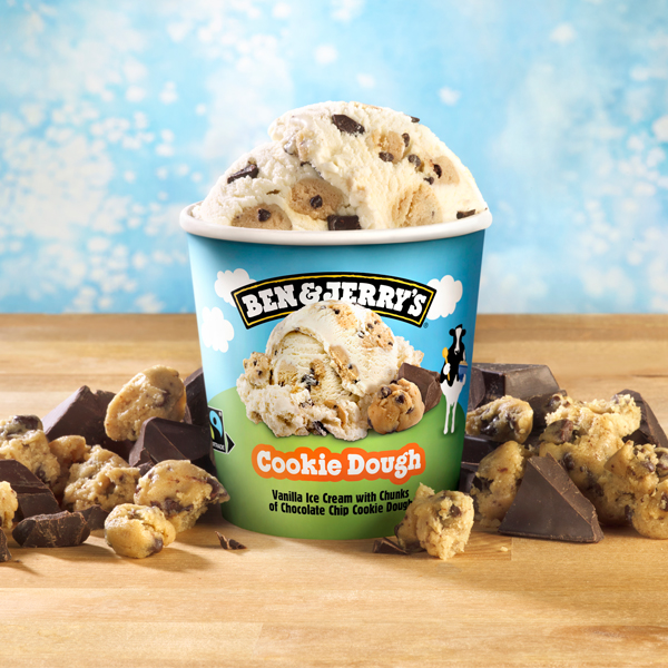 BEN & JERRY’S COOKIE DOUGH ICE CREAM 8x465ml