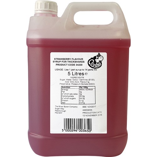 Crusha Strawberry Syrup 5L