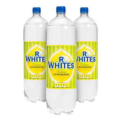 R WHITES LEMONADE BOTTLES 12×1.5lt