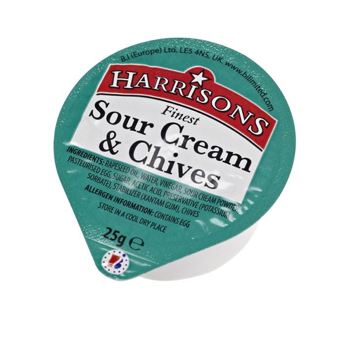 HARRISON SOUR CREAM & CHIVES DIPS 100X25G