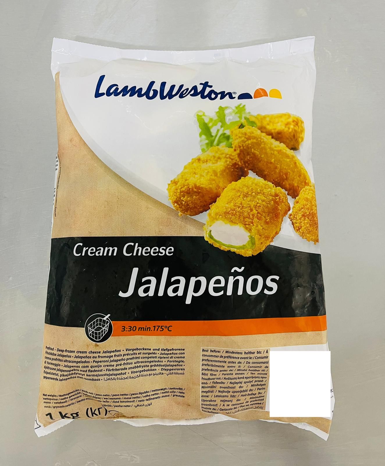 LAMB WESTON JALAPENO CREAM CHEESE 1 X 1KG