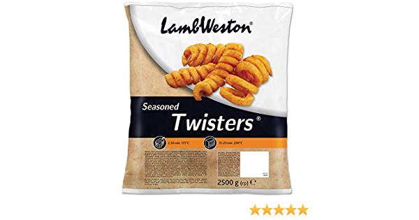 LW Twister Fries (Curly) Seasoned Chips 4×2.5kg