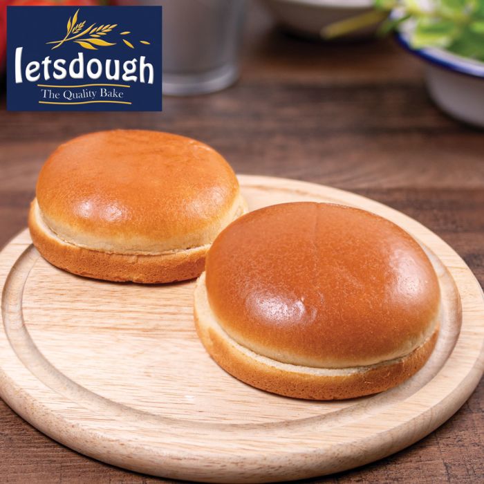 Letsdough 4.5″ Gourmet Brioche Buns (Sliced) 1×48