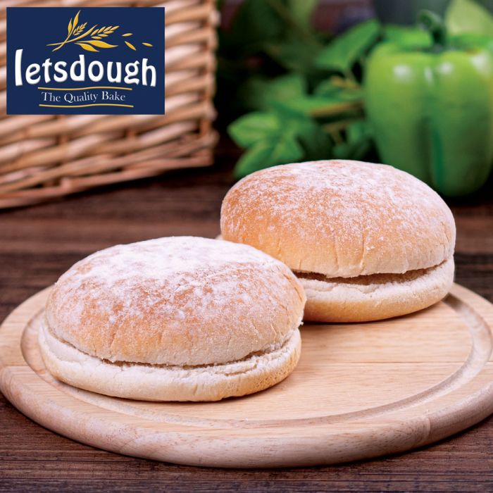 Letsdough 5″ Sandwich Floured Baps 48x86g