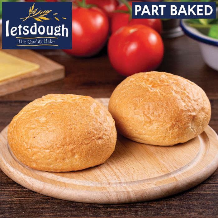 Letsdough Crusty Rolls Part Baked 56x90g