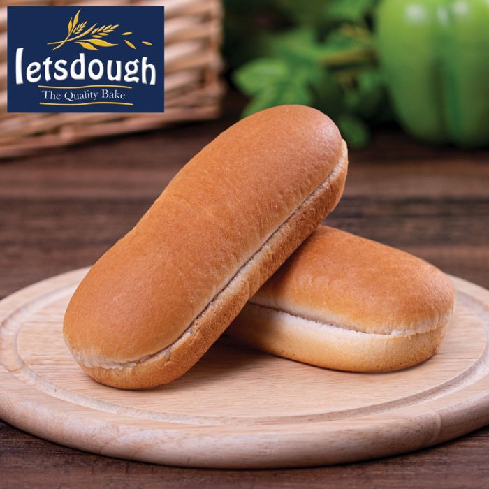 Letsdough Jumbo 7.5″ Hot Dog Rolls 6×8