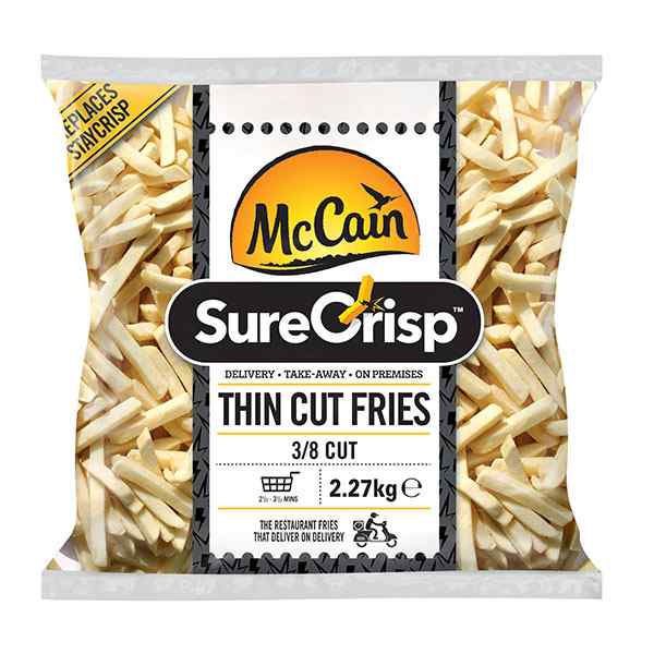 Mccain SureCrisp Thin Chips 3/8 4×2.27kg