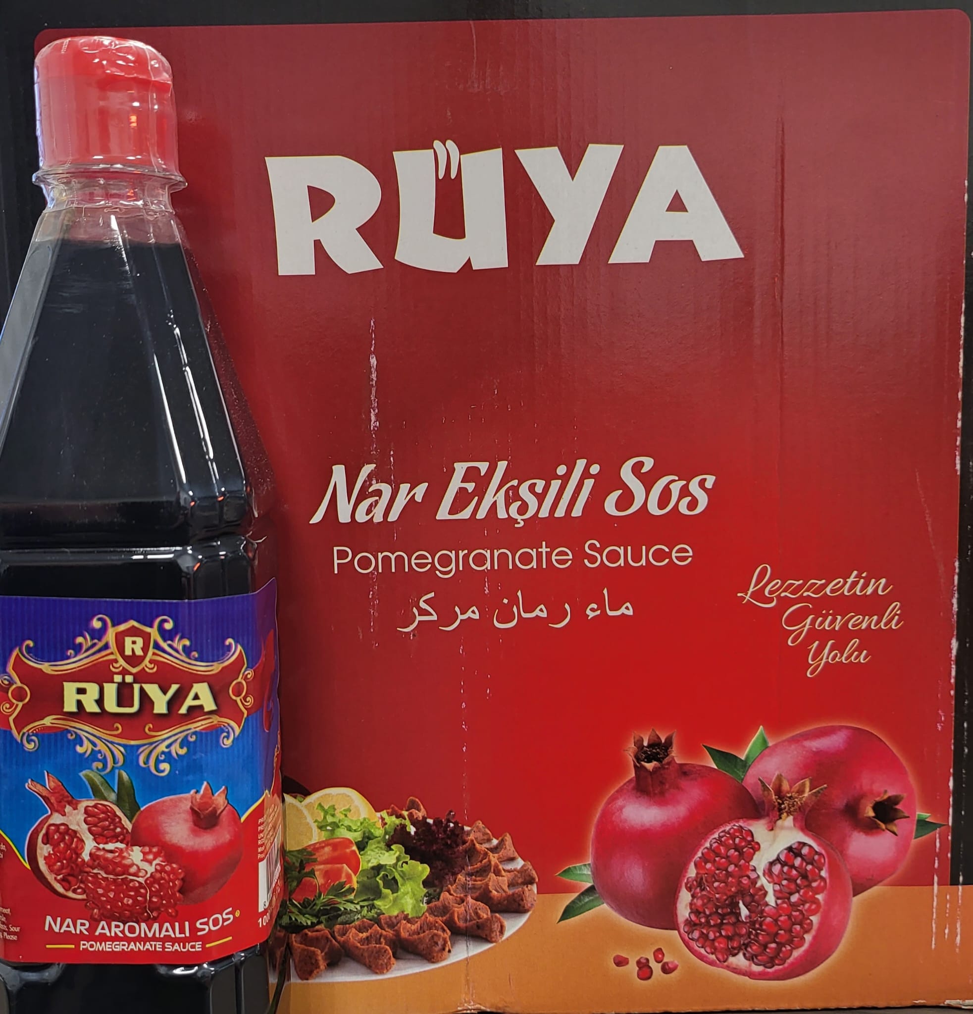 Ruya Pomegranate Sauce (Nar Eksisi) 12x1ltr