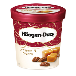 H/DAZ PRALINES & CREAM ICE CREAM 8X460ML