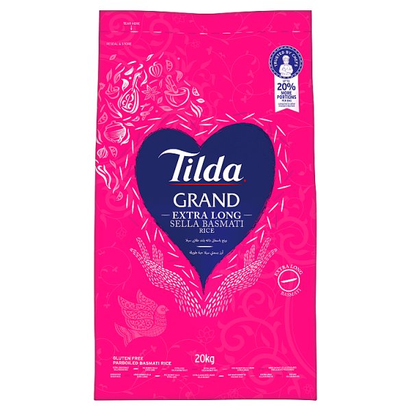 TILDA GRAD SELLA BASMATI RICE 1 X 20KG