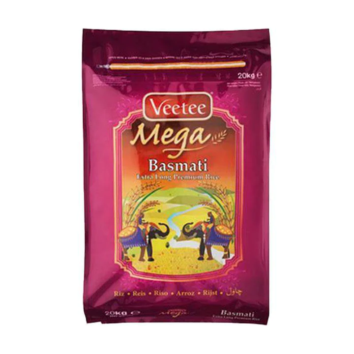 VEETEE MEGA BASMATI RICE 1 X 20KG