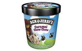 BEN & Jerrys Caramel Chew Chew Ice Cream 8x465ml