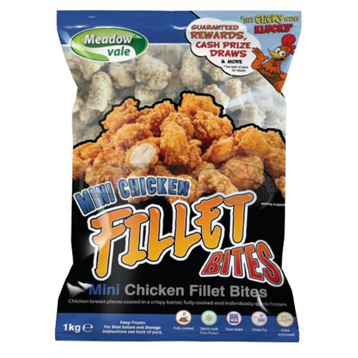 Meadow val Mini Chicken Fillet Bites 1KG