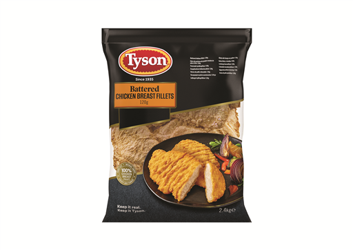 Tyson Battered Chicken Breast Fillets 20 x 120g